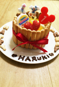 簡単☆食パンde1才の誕生日ケーキ♪♪
