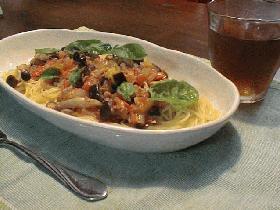 野菜たっぷりパスタ