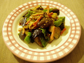 簡単♪茄子の味噌炒め☆