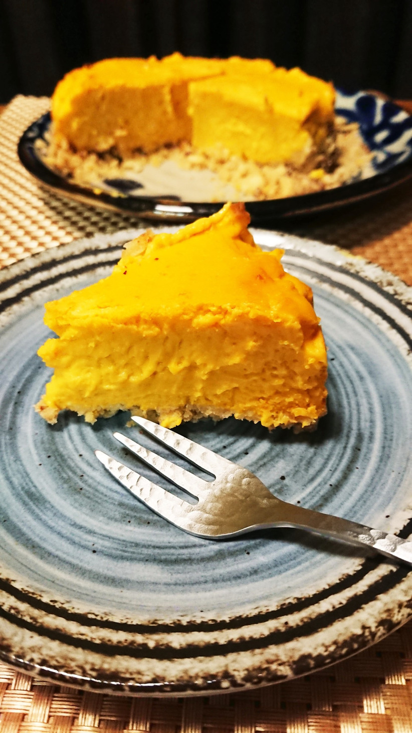 かぼちゃ入り、美味しいチーズケーキの画像