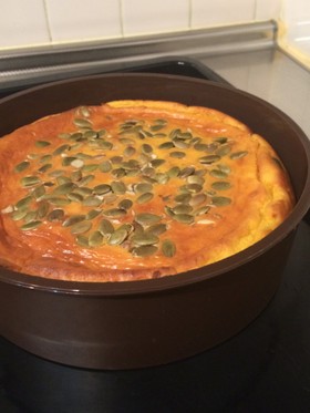 糖質OFFかぼちゃのチーズケーキ♪