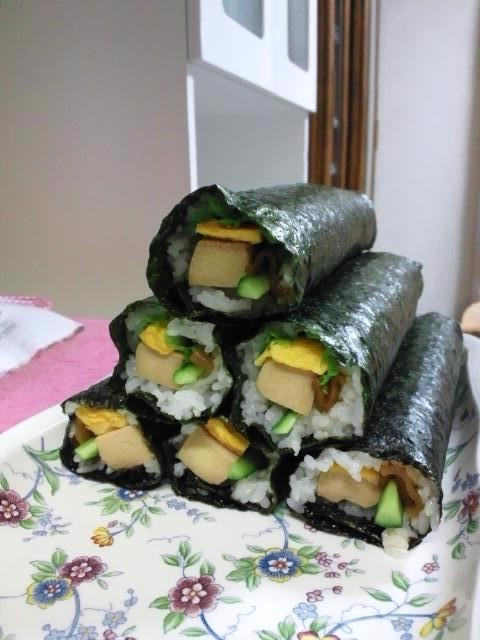 私の巻き寿司の画像
