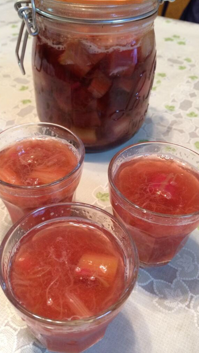 ルバーブレモネードのレシピ