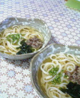 関西風肉うどん