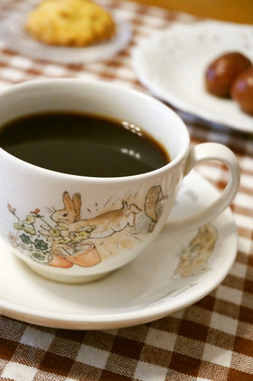 栗の渋皮煮のシロップで☆ホットコーヒー