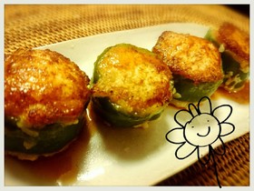 ♡簡単♪ヘルシー♡ピーマンの肉詰め♡