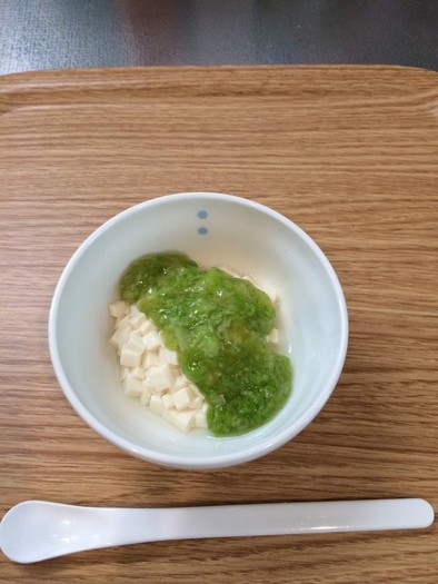離乳食 豆腐➕白菜あんかけ 中期〜後期の写真