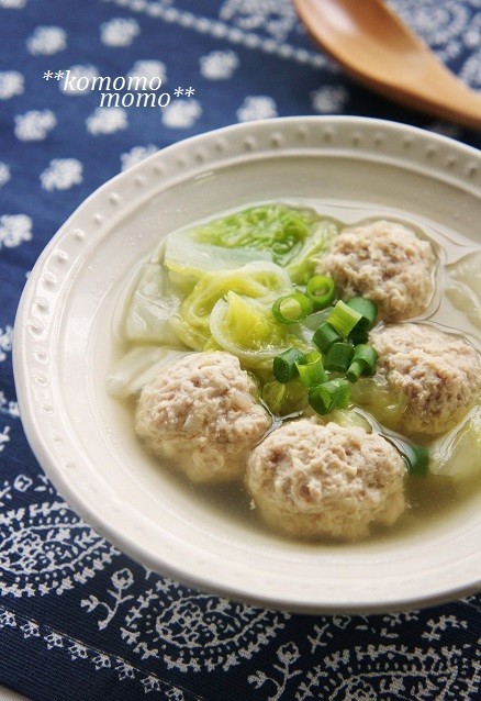 鶏＆豚挽肉で柔らか美味～♡肉団子スープの画像
