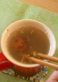 風邪にすぐ効く☆焼き梅生姜湯