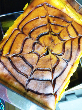 簡単にハロウィンカボチャケーキ
