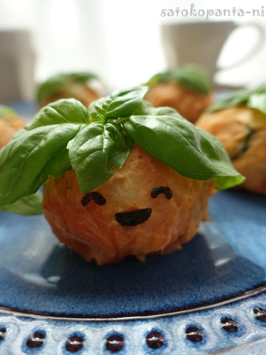 簡単にできるトマト味の可愛いポテトサラダの画像