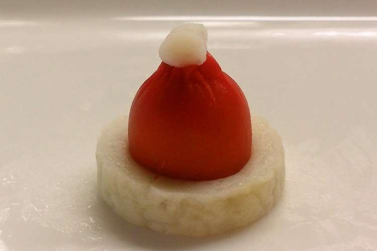 クリスマス キャラおかず サンタ帽 レシピ 作り方 By Mirea876 クックパッド
