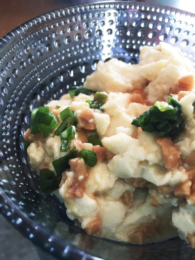 超簡単！納豆と豆腐のゴマ油サラダの写真