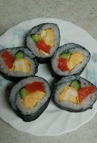 簡単(^^)3色♪巻き寿司
