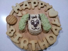 1歳の誕生日キャラケーキ★卵、牛乳不使用