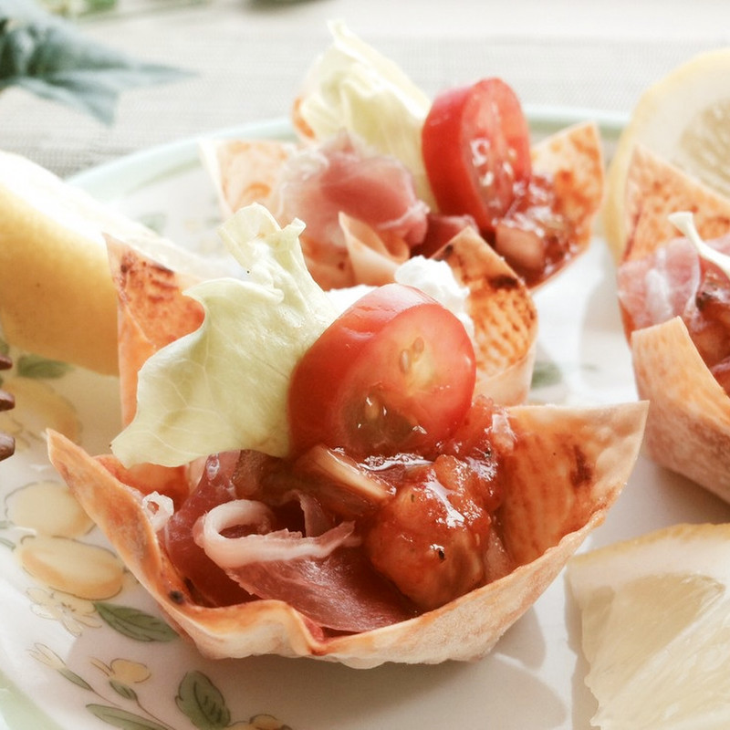 ハラペーニョポッパーワンタンカップのレシピ