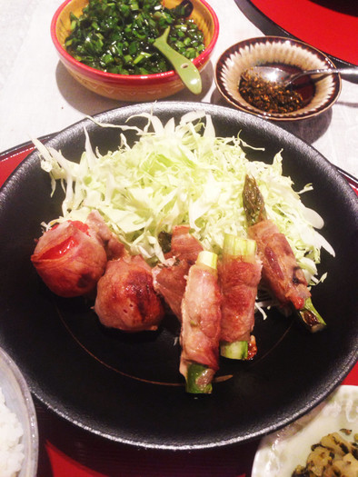 ☆簡単！野菜の豚肉巻きオーブングリル☆の写真