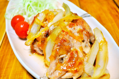 鶏肉のマーマレード焼きの写真