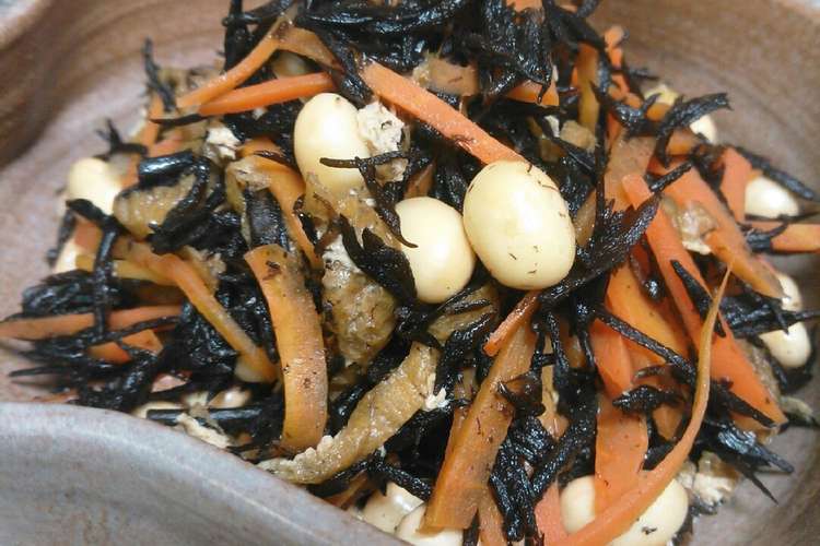 あっとゆうまのひじきの煮物 レシピ 作り方 By むぅままん クックパッド 簡単おいしいみんなのレシピが355万品
