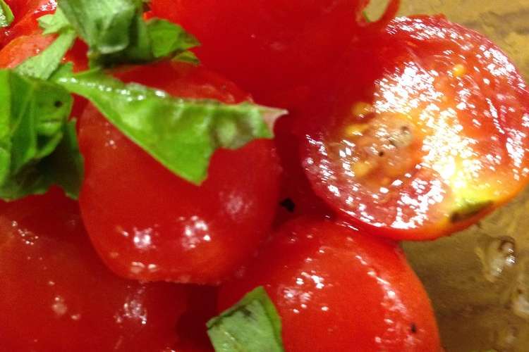 トマトのニンニクサラダ レシピ 作り方 By サチフル27 クックパッド