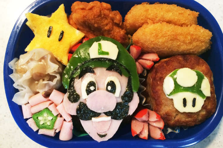 キャラ弁 スーパーマリオ ルイージ レシピ 作り方 By Mon クックパッド 簡単おいしいみんなのレシピが355万品