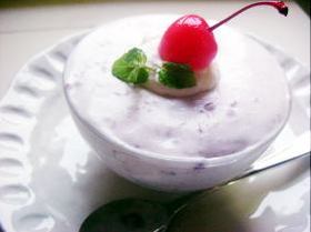 ●あまった生クリームで(^^;)★激簡単ブルーベリームース♪