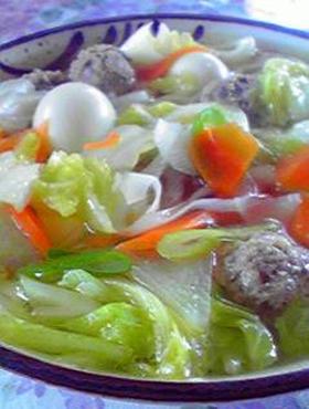 具だくさん○中華風うどん○