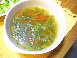 レタスのカレースープの画像