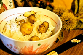 もち米なし!秋の味覚を♪かんたん栗ご飯
