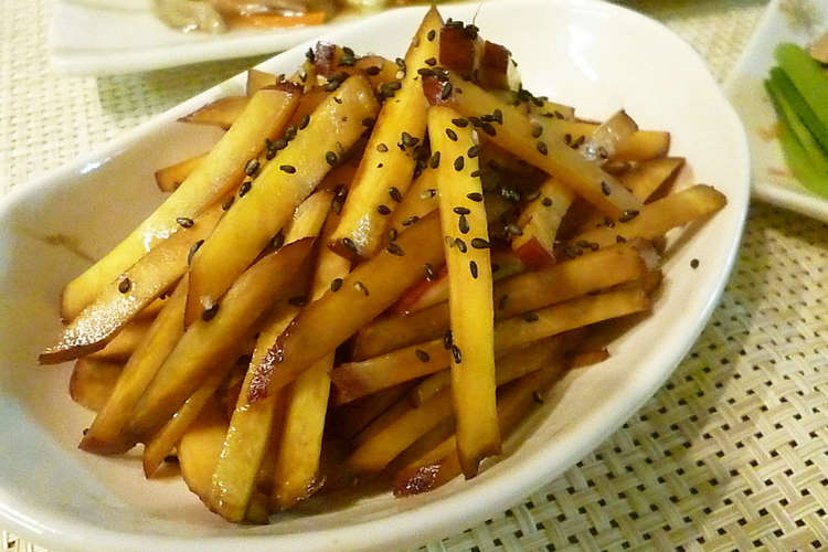 簡単美味しい さつま芋のきんぴら レシピ 作り方 By Sakucan クックパッド 簡単おいしいみんなのレシピが359万品