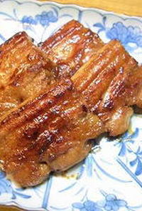 豚バラ肉の照り焼き