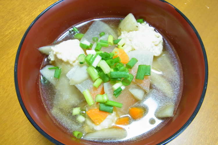 鶏団子のけんちん風おかずスープ レシピ 作り方 By ダイエットプラス クックパッド
