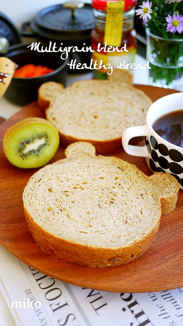 マルチグレイン配合食パン・HB＆クマ型の画像