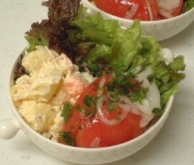 イタリアンカラーのトマトサラダ