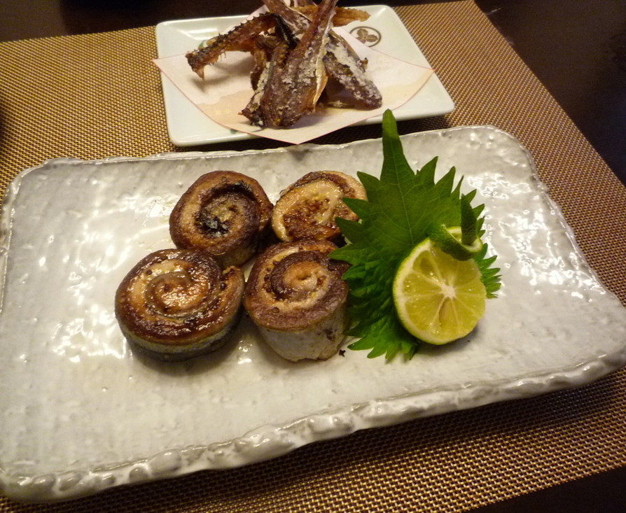 秋刀魚の２色ロール焼きの画像