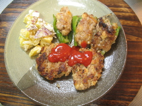 高野豆腐DEハンバーグ