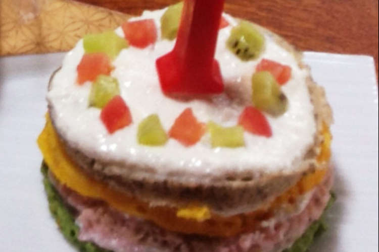 1歳バースデー カラフル蒸しパンケーキ レシピ 作り方 By 暇人双子ママ クックパッド