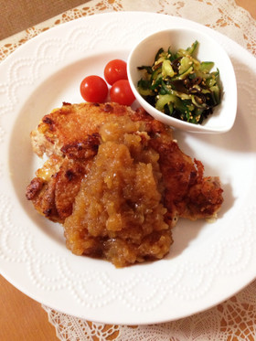 オニオンソースで美味しい♡チキンソテー