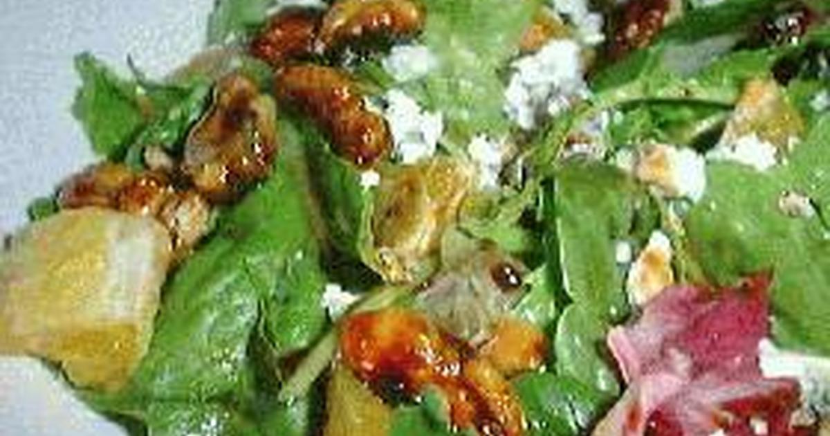 ヤギチーズのサラダ、バルサミコソース添え レシピ