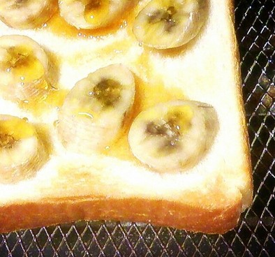 簡単 時短 バナナはちみつトーストの写真