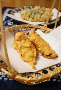 塩麹で柔らか☆鶏むね肉の天ぷら（鶏天）