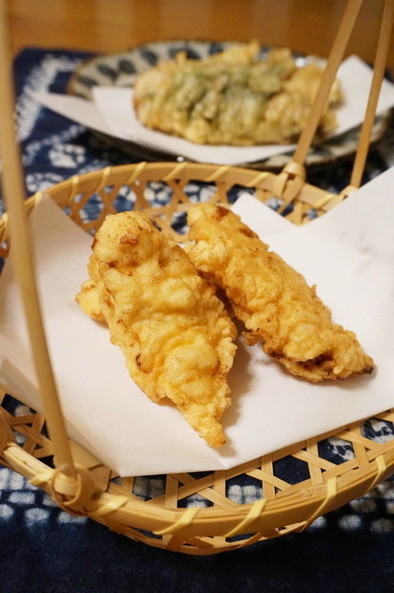 塩麹で柔らか☆鶏むね肉の天ぷら（鶏天）の写真