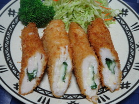 ササミのチーズ大葉フライ