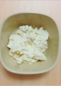 豆乳で手作りクリームチーズ