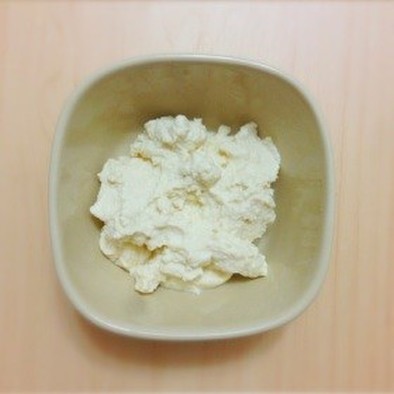 豆乳で手作りクリームチーズの写真