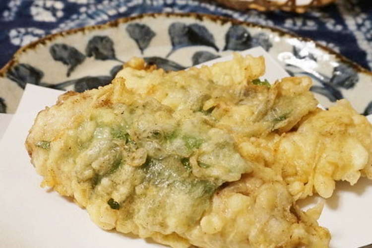 衣がサクサク 鯵の大葉のせ天ぷら レシピ 作り方 By ゆうゆう0221 クックパッド 簡単おいしいみんなのレシピが353万品