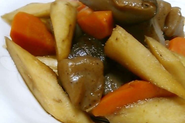 ごぼう 人参 しいたけとこんにゃくの煮物 レシピ 作り方 By 単 クックパッド 簡単おいしいみんなのレシピが372万品