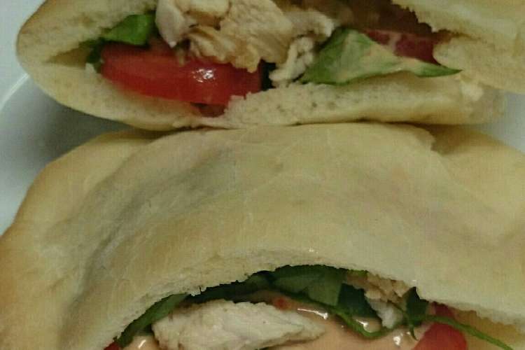 ケバブ風チキンのピタパンサンド レシピ 作り方 By あかさぽん クックパッド 簡単おいしいみんなのレシピが361万品