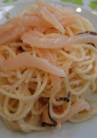 コストコ☆いか明太柚子風味でスパサラダ♪