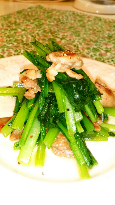 ⭐簡単⭐美味しい♪小松菜と豚肉の塩炒め⭐の写真